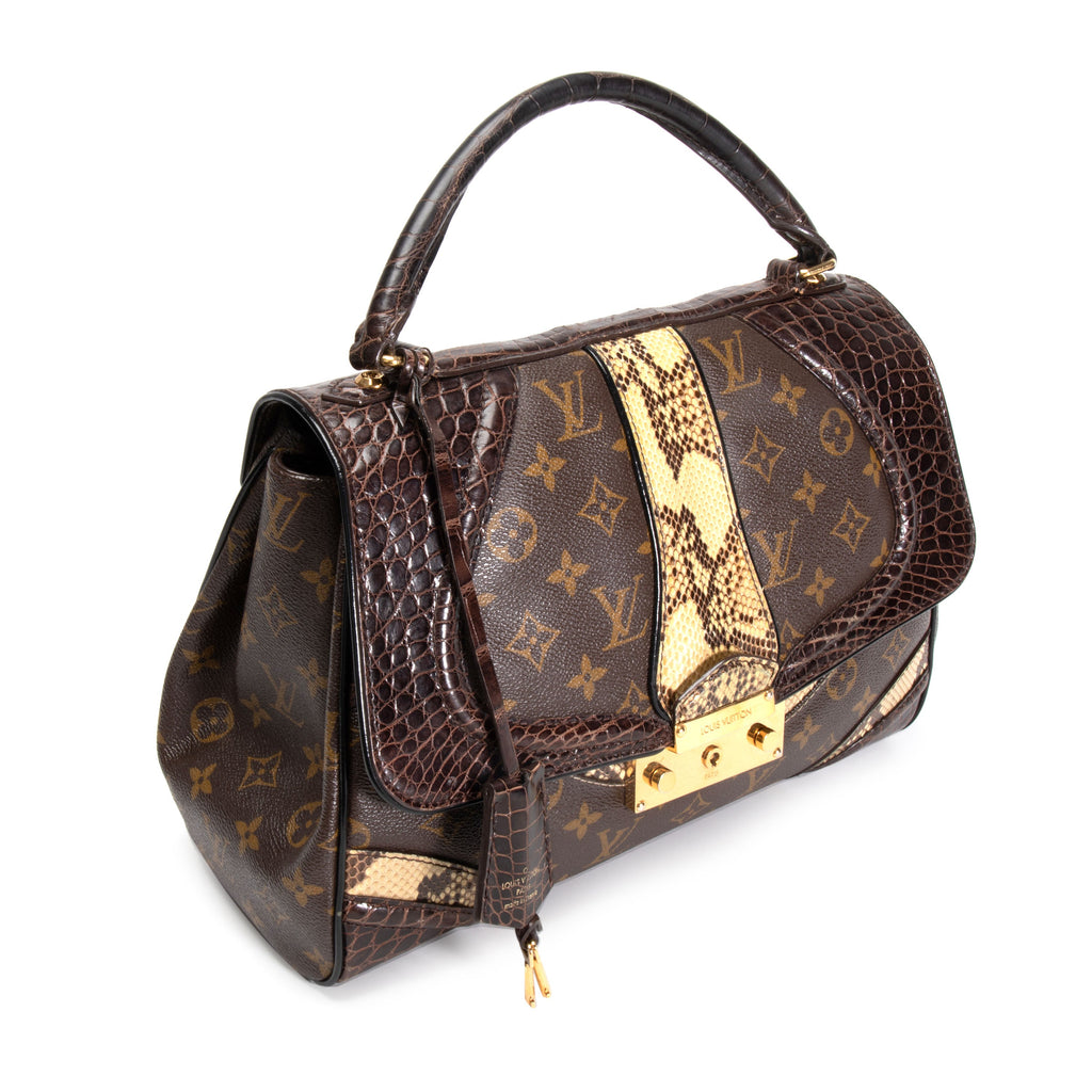 Louis Vuitton Louis Vuitton Limited Edition Monogramissime Alligator & Python Bag