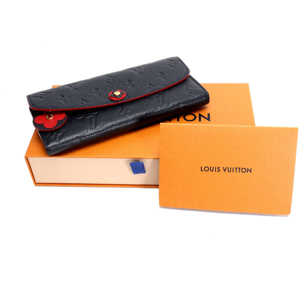 Louis Vuitton Louis Vuitton Marine Rouge Monogram Empriente Emilie Wallet