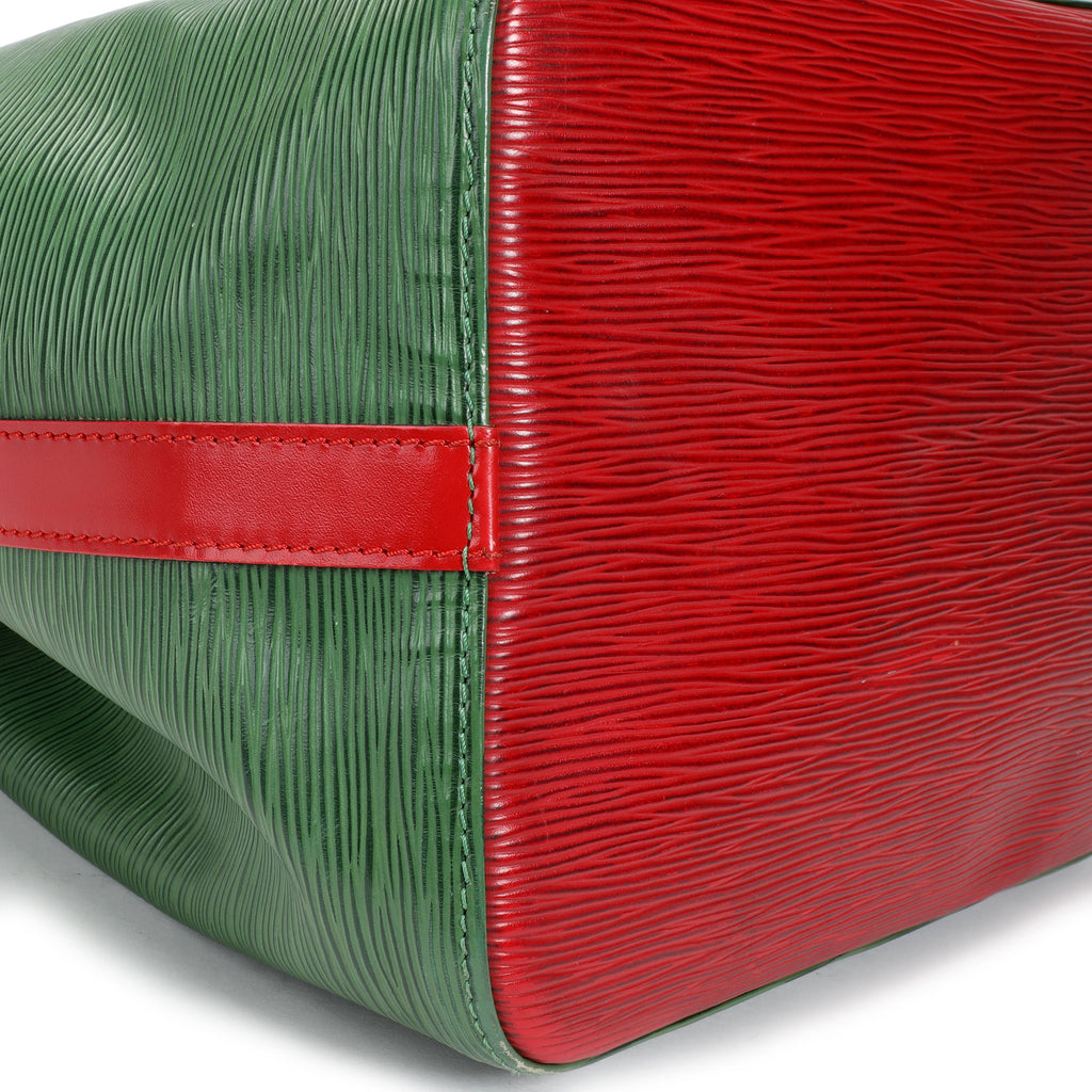 Louis Vuitton Louis Vuitton Vintage Red & Borneo Green Epi Leather Petit Noé