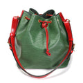 Louis Vuitton Louis Vuitton Vintage Red & Borneo Green Epi Leather Petit Noé