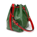 Louis Vuitton Louis Vuitton Vintage Red & Borneo Green Epi Leather Petit Noé