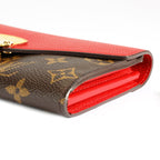 Louis Vuitton Louis Vuitton Monogram Canvas & Cerise Leather Pallas Wallet