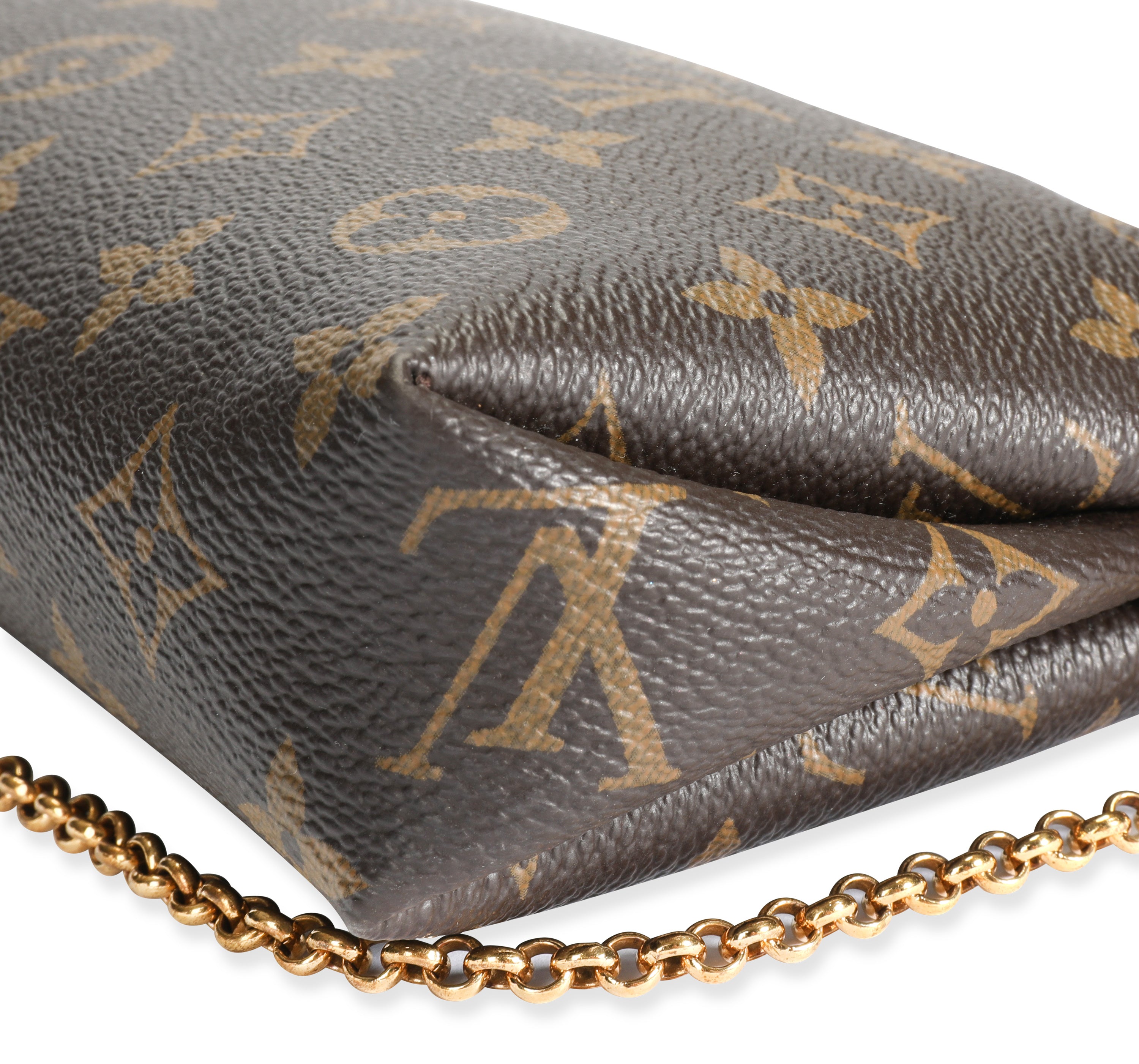 Louis Vuitton Louis Vuitton Monogram Canvas & Cerise Pallas Clutch