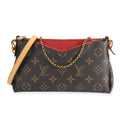 Louis Vuitton Louis Vuitton Monogram Canvas & Cerise Pallas Clutch