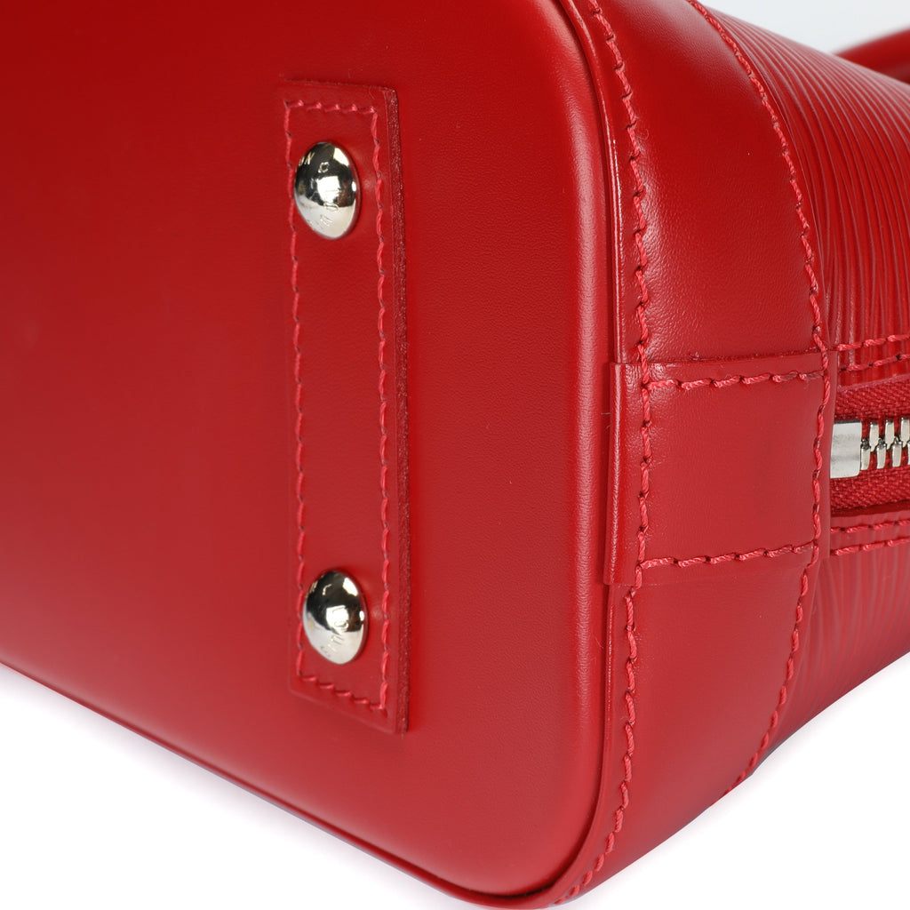 Louis Vuitton Louis Vuitton Red Epi Leather Alma BB