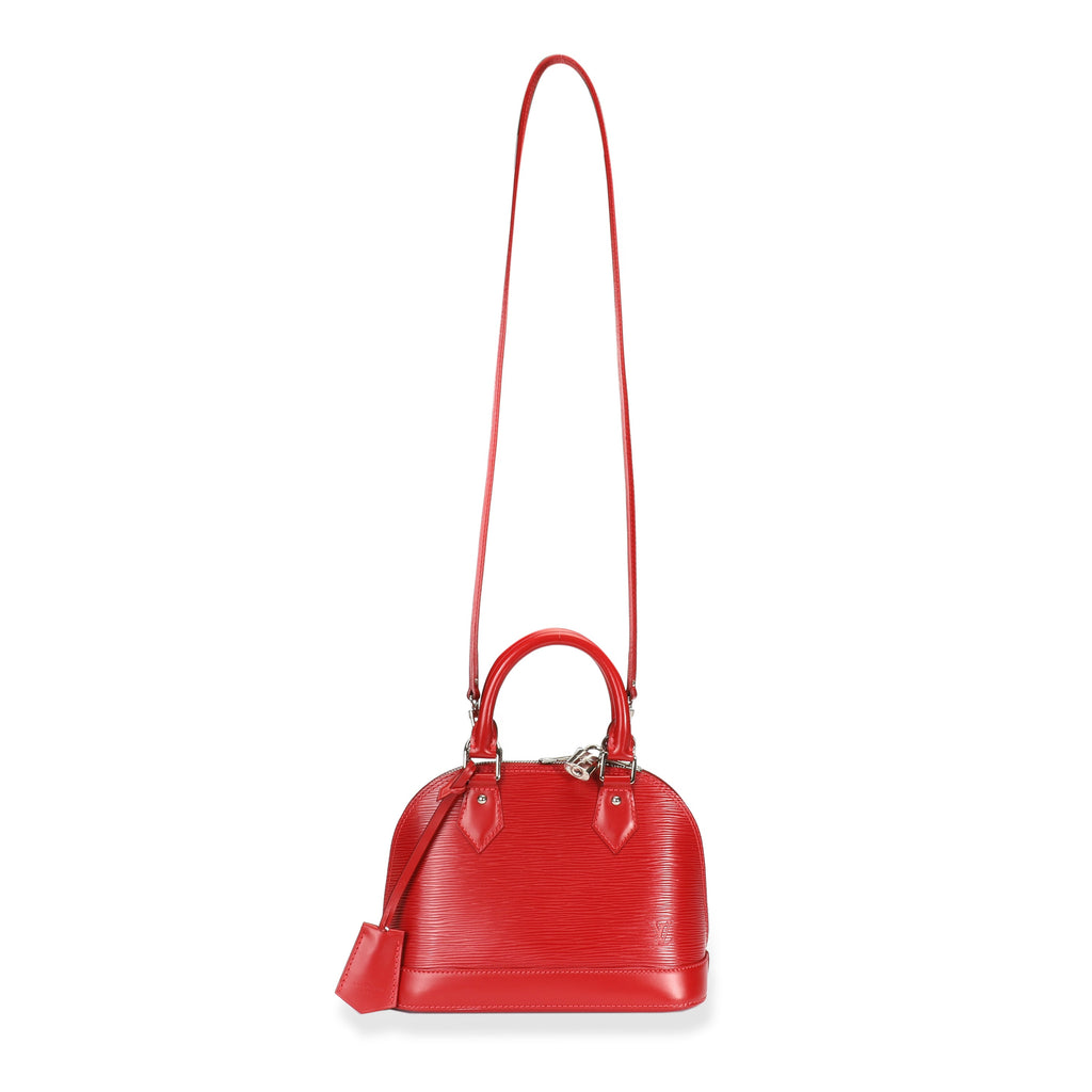 Louis Vuitton Louis Vuitton Red Epi Leather Alma BB