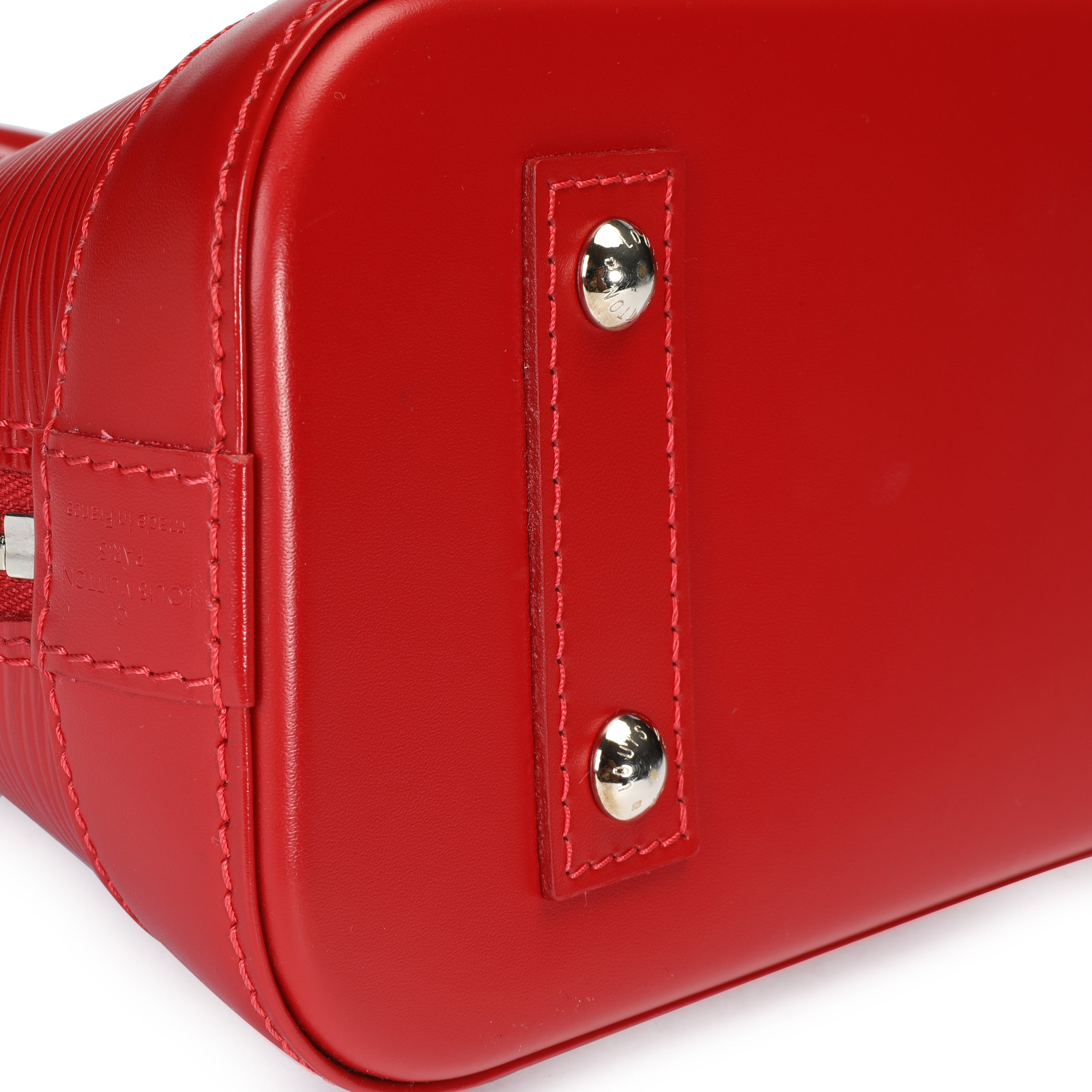 Louis Vuitton Louis Vuitton Red Epi Leather Alma BB