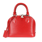 Louis Vuitton Louis Vuitton Red Epi Leather Alma BB
