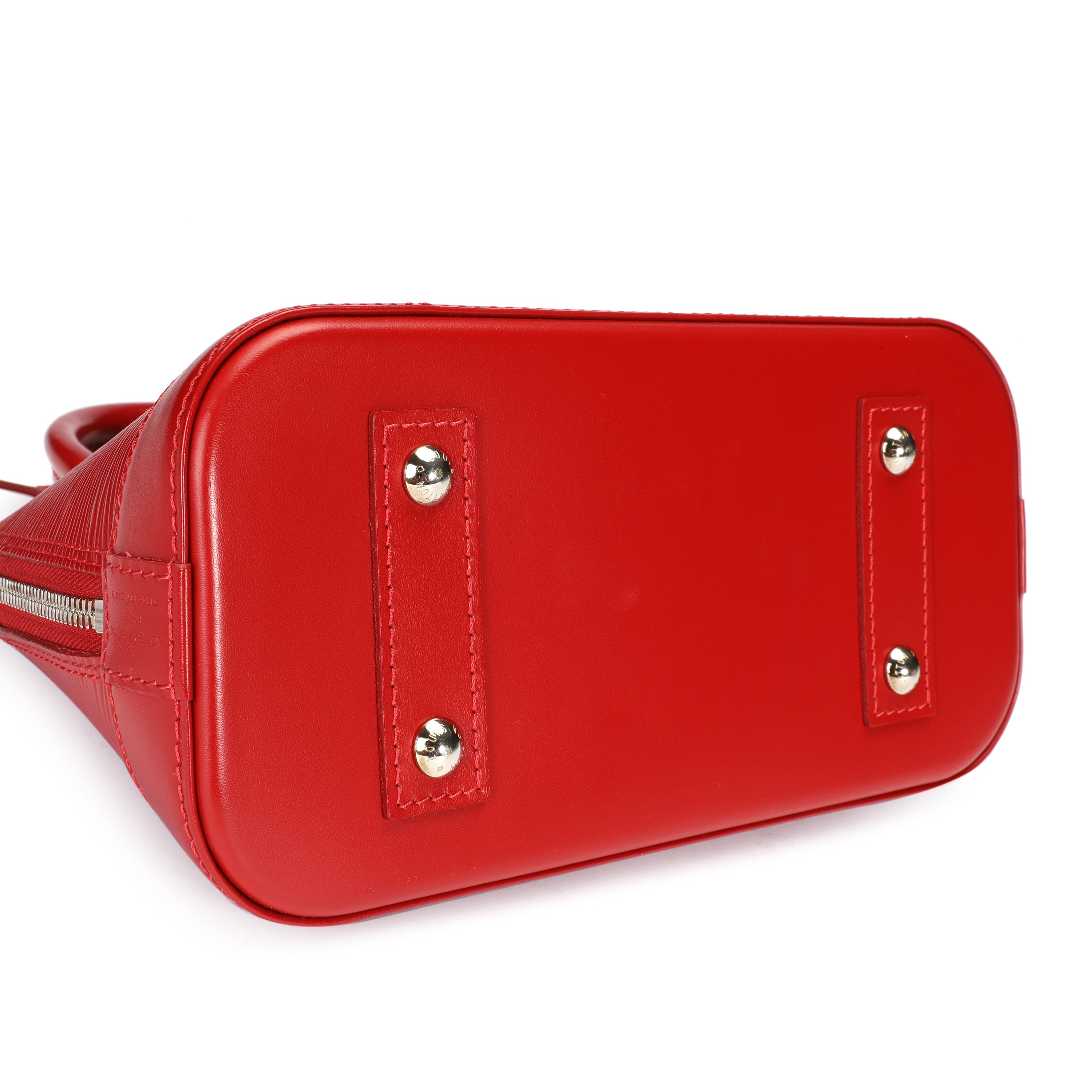Louis Vuitton Louis Vuitton Red Epi Leather Alma BB