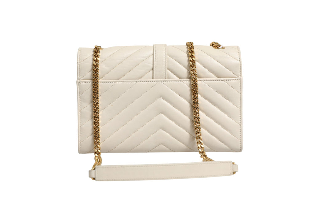 Saint Laurent Envelope Triquilt Medium YSL Shoulder Women's Bag (Pre-Loved)
