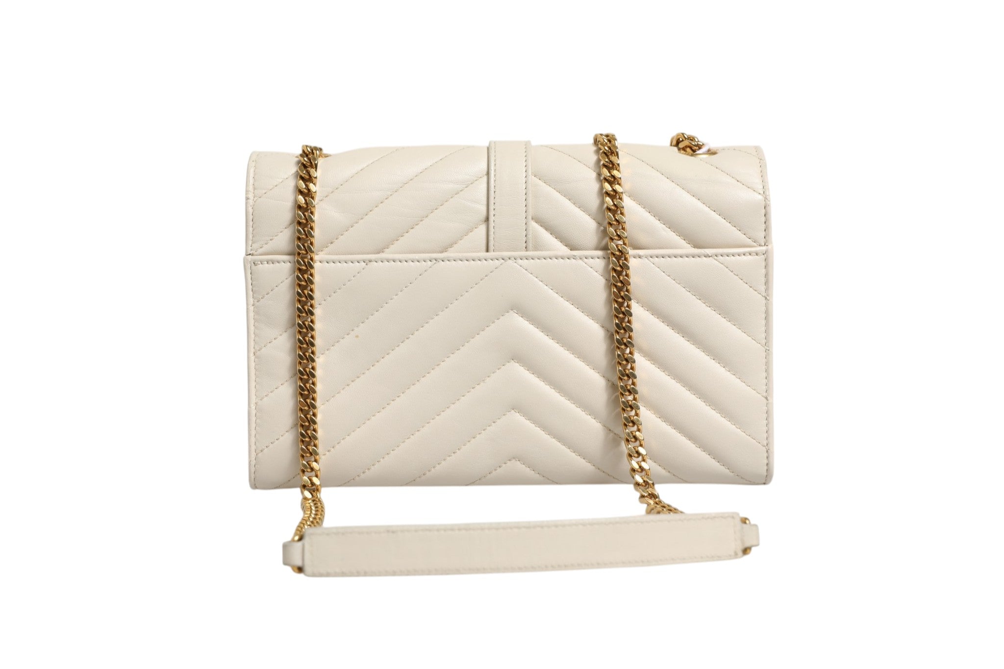 Saint Laurent Envelope Triquilt Medium YSL Shoulder Women's Bag (Pre-Loved)