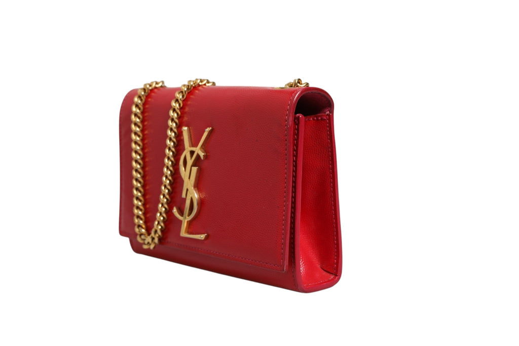 Saint Laurent Kate Red Leather Crossbody Women's Bag (Pre-Loved)