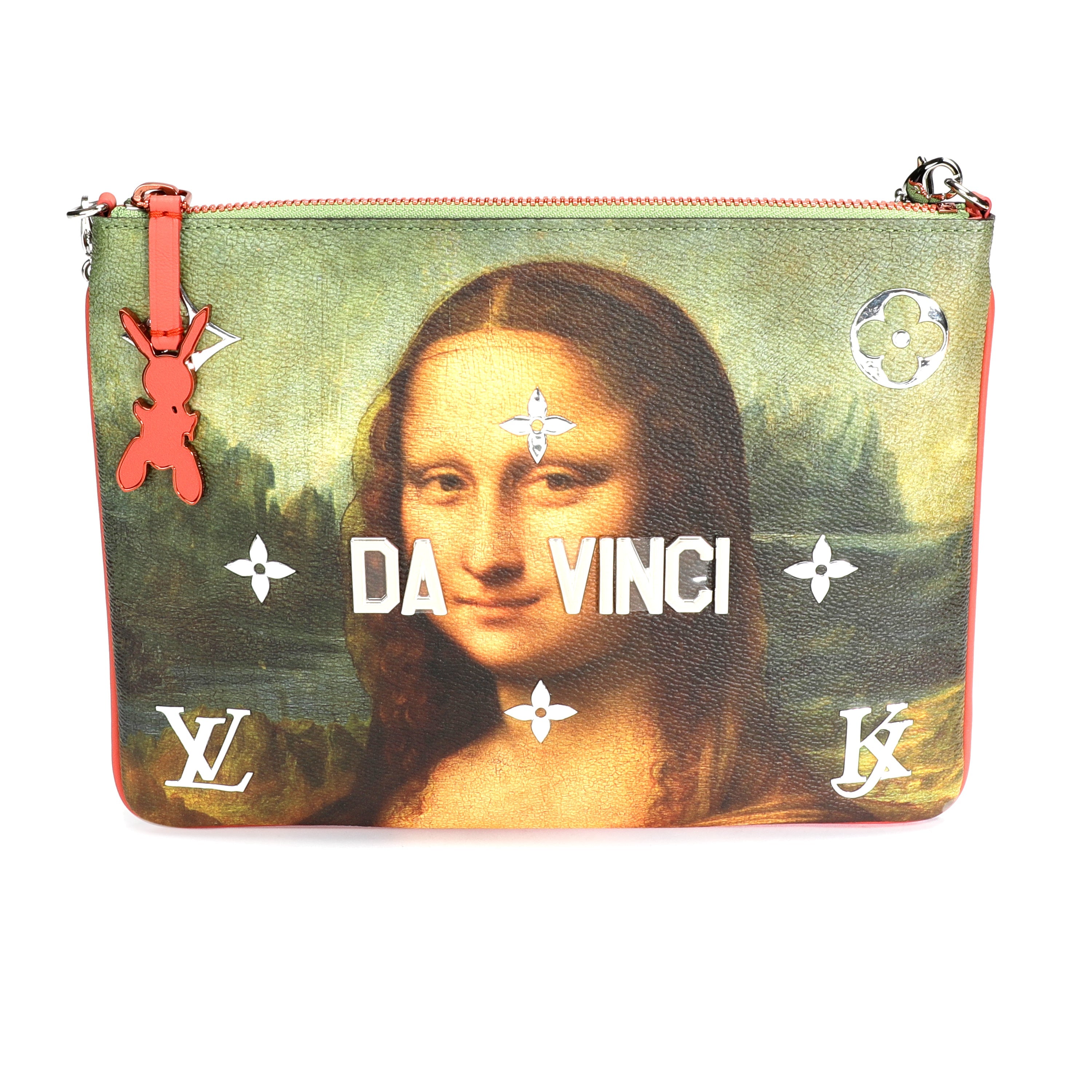 Louis Vuitton Louis Vuitton x Jeff Koons Masters Collection Mona Lisa Pochette Clutch