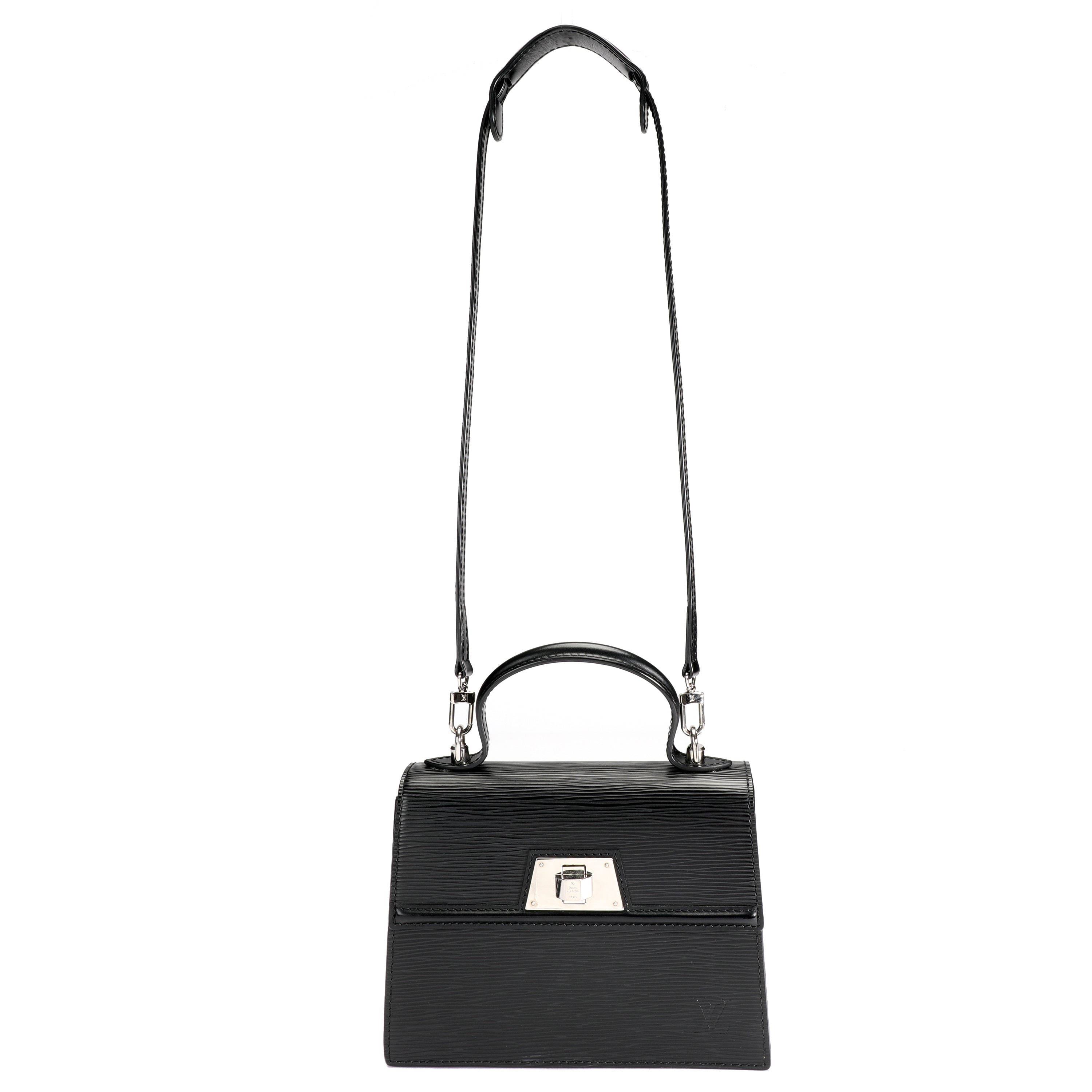 Louis Vuitton Louis Vuitton Black Epi Leather Sevigne PM