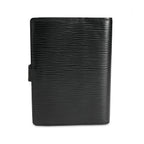 Louis Vuitton Louis Vuitton Black Epi Leather Small Ring Agenda Cover