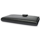 Louis Vuitton Louis Vuitton Black Epi Leather Small Ring Agenda Cover