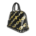 Louis Vuitton Louis Vuitton Black Epi Chain Flower Alma PM