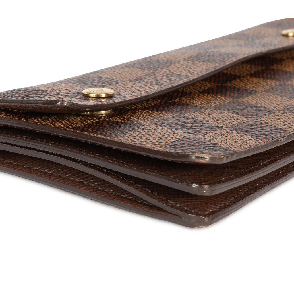 Louis Vuitton Louis Vuitton Damier Ebene Accordeon Chain Wallet