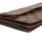 Louis Vuitton Louis Vuitton Damier Ebene Accordeon Chain Wallet