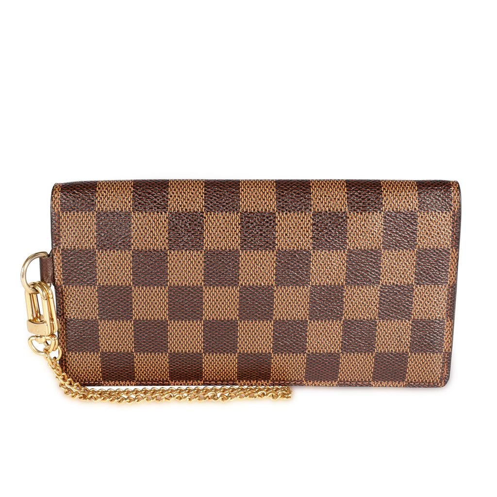 Louis Vuitton Louis Vuitton Damier Ebene Accordeon Chain Wallet
