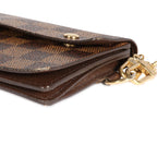 Louis Vuitton Louis Vuitton Damier Ebene Accordeon Chain Wallet