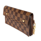 Louis Vuitton Louis Vuitton Damier Ebene Accordeon Chain Wallet
