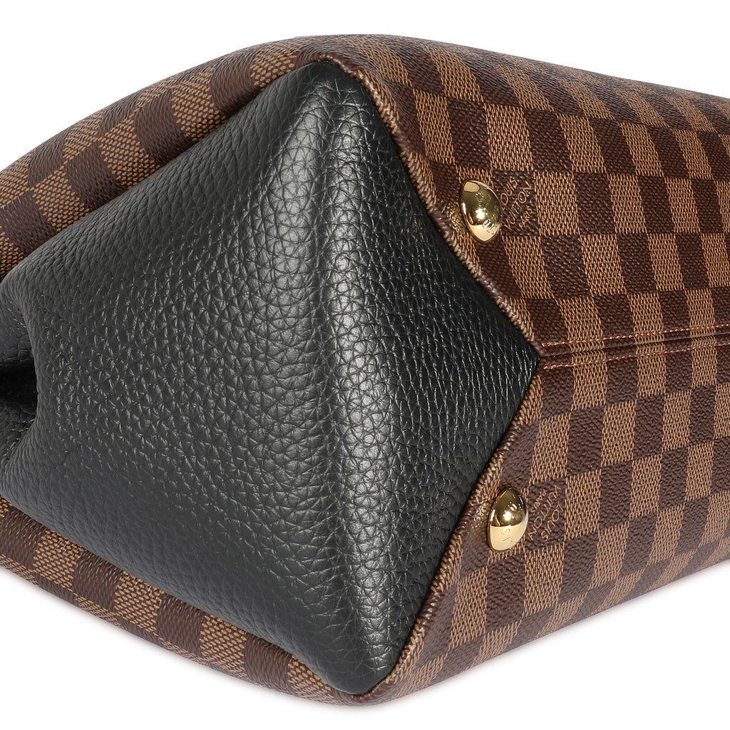 Louis Vuitton Louis Vuitton Damier Ebene & Black Taurillon Leather Brittany Bag