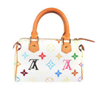 Louis Vuitton Louis Vuitton x Takashi Murakami White Monogram Multicolore Mini Speedy HL Bag