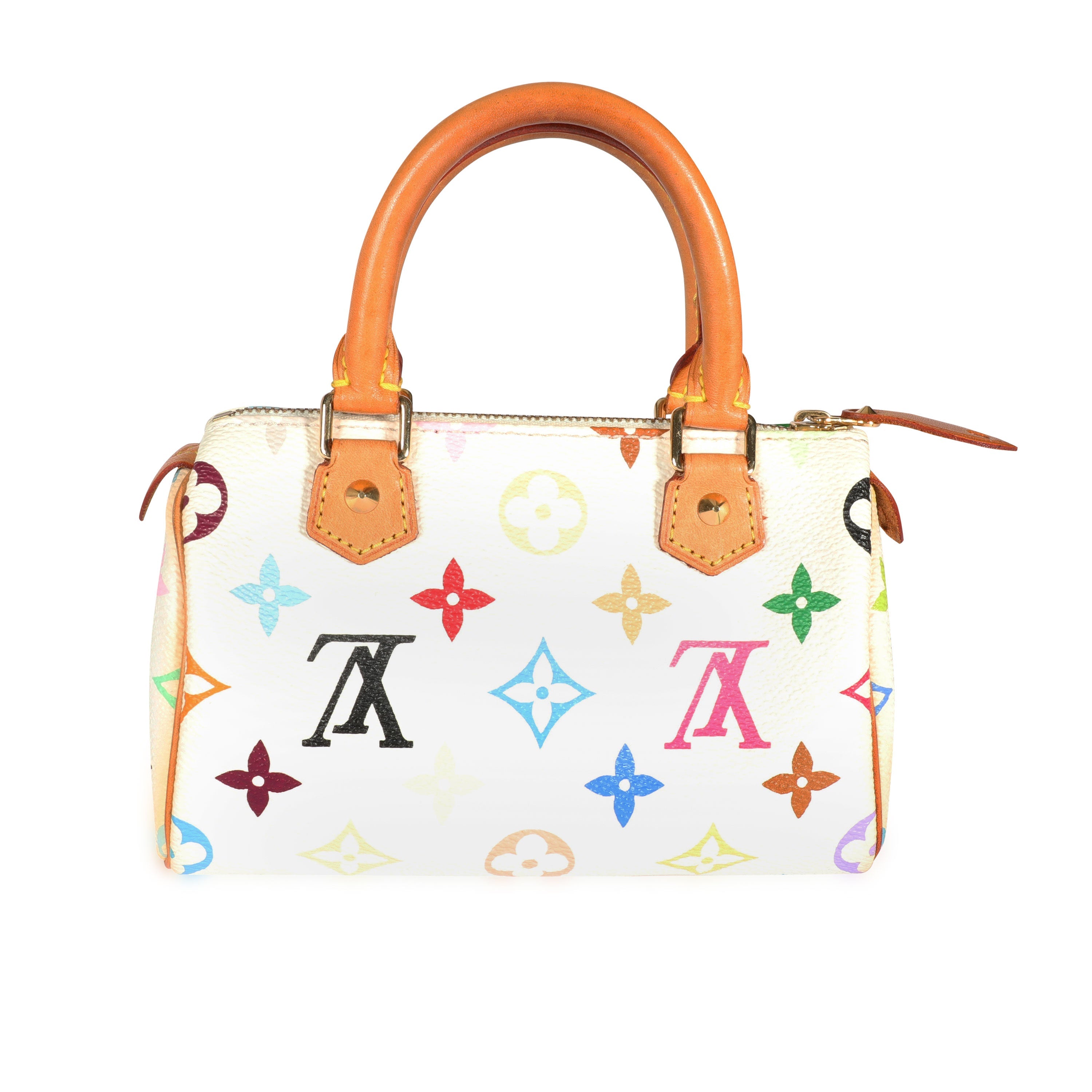 Louis Vuitton Louis Vuitton x Takashi Murakami White Monogram Multicolore Mini Speedy HL Bag