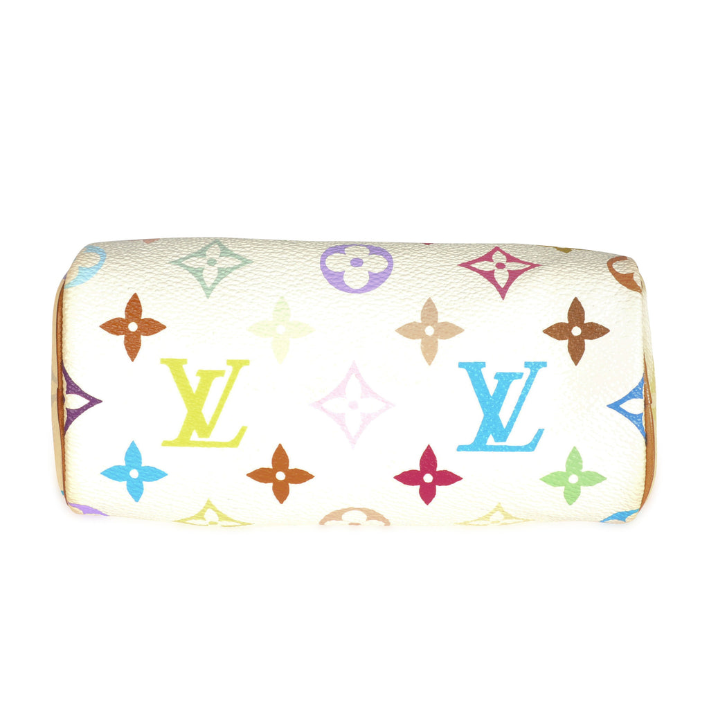 Louis Vuitton Louis Vuitton x Takashi Murakami White Monogram Multicolore Mini Speedy HL Bag