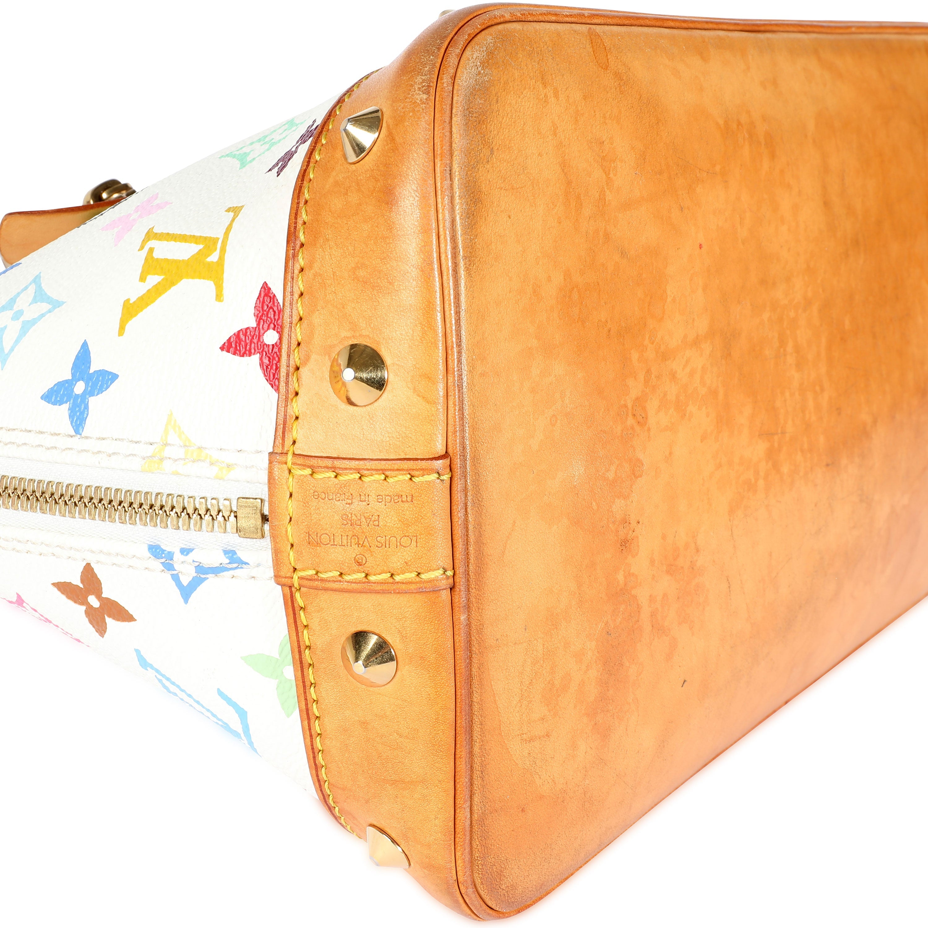 Louis Vuitton Louis Vuitton x Takashi Murakami White Monogram Multicolore Alma PM