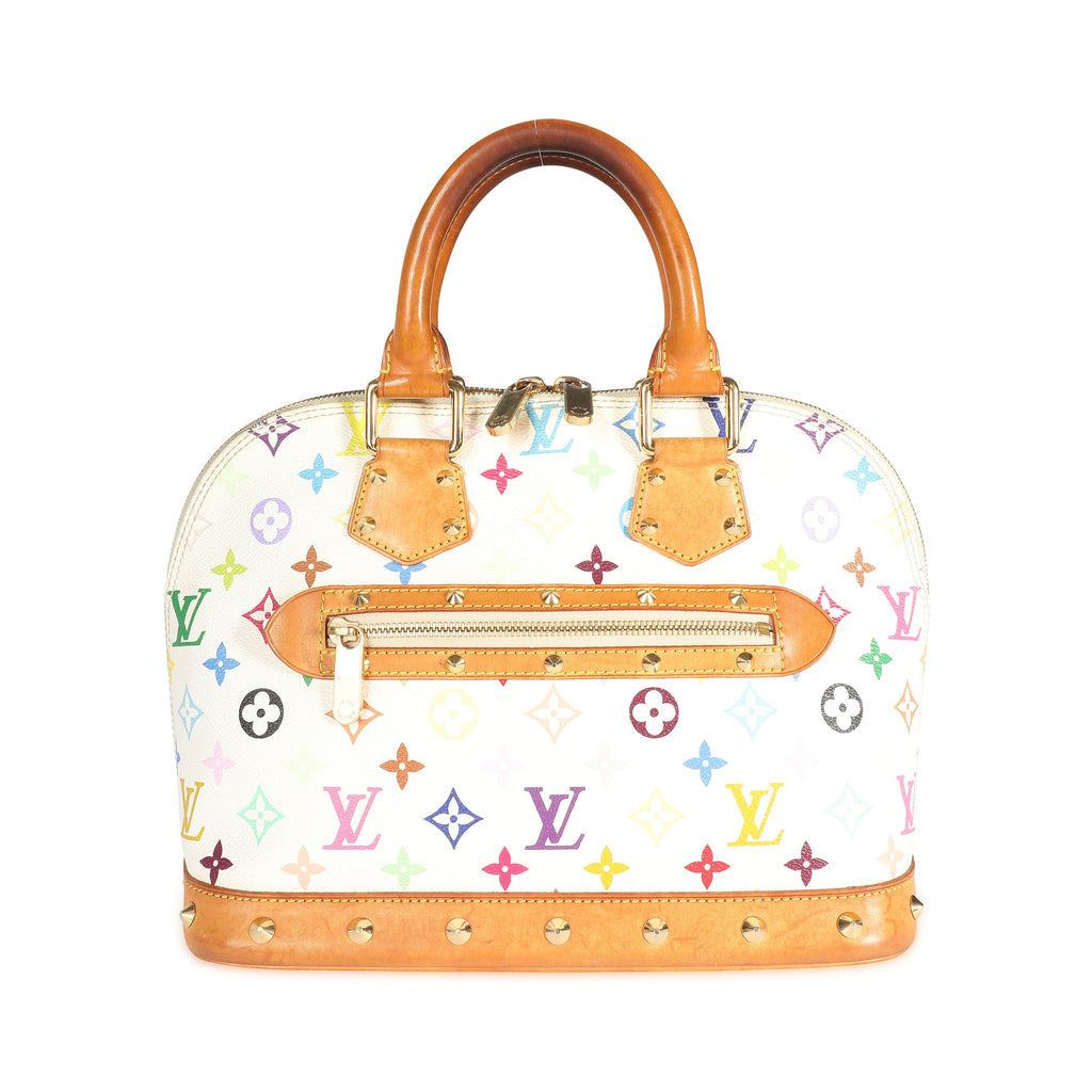 Louis Vuitton Louis Vuitton x Takashi Murakami White Monogram Multicolore Alma PM
