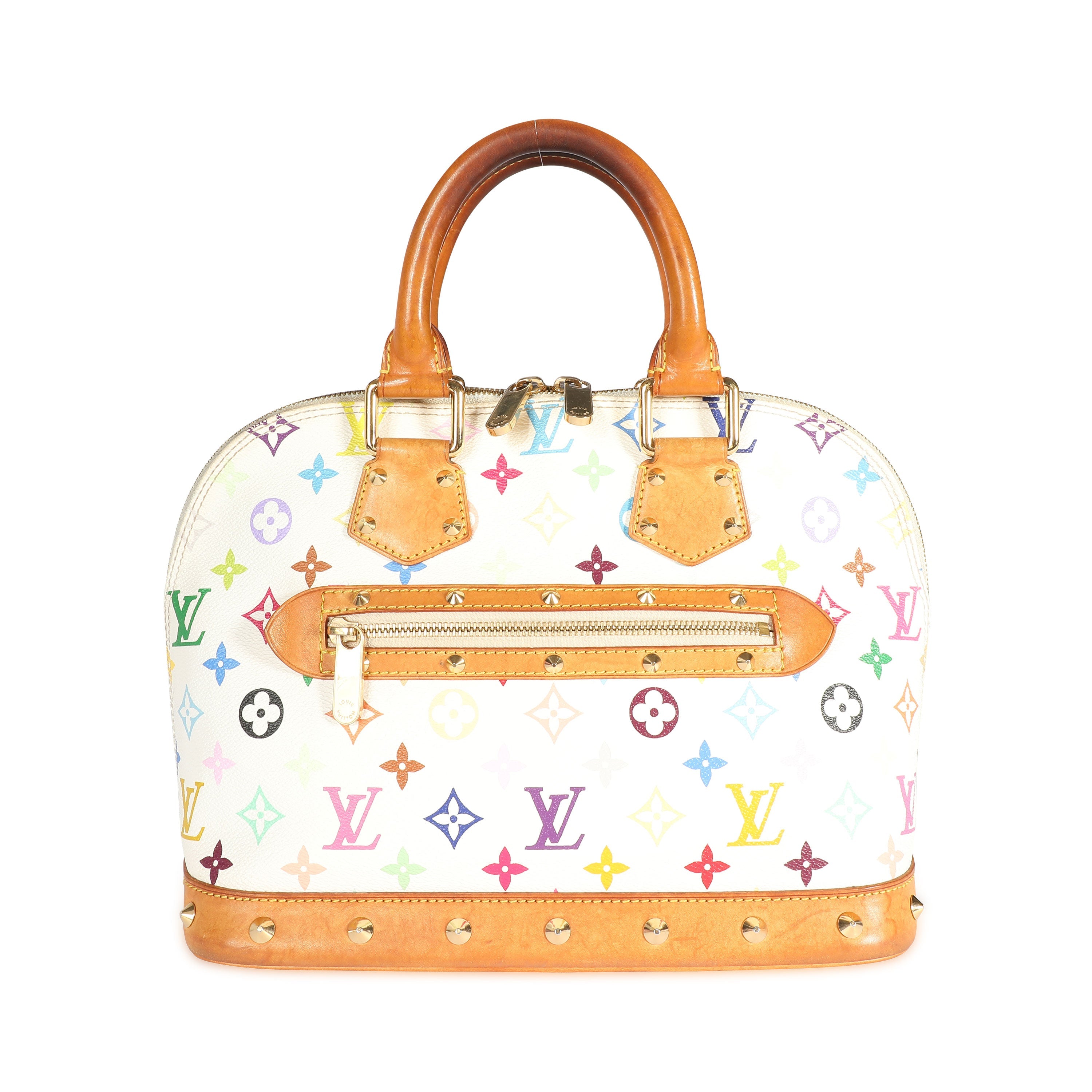 Louis Vuitton Louis Vuitton x Takashi Murakami White Monogram Multicolore Alma PM