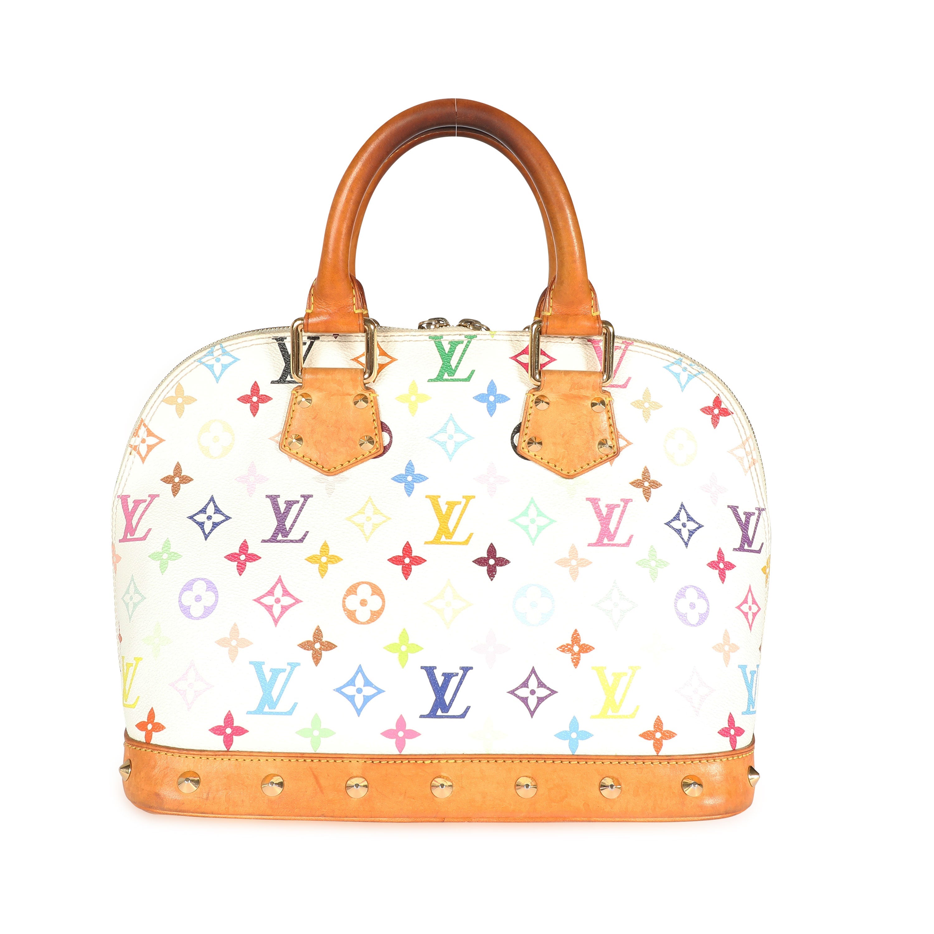 Louis Vuitton Louis Vuitton x Takashi Murakami White Monogram Multicolore Alma PM