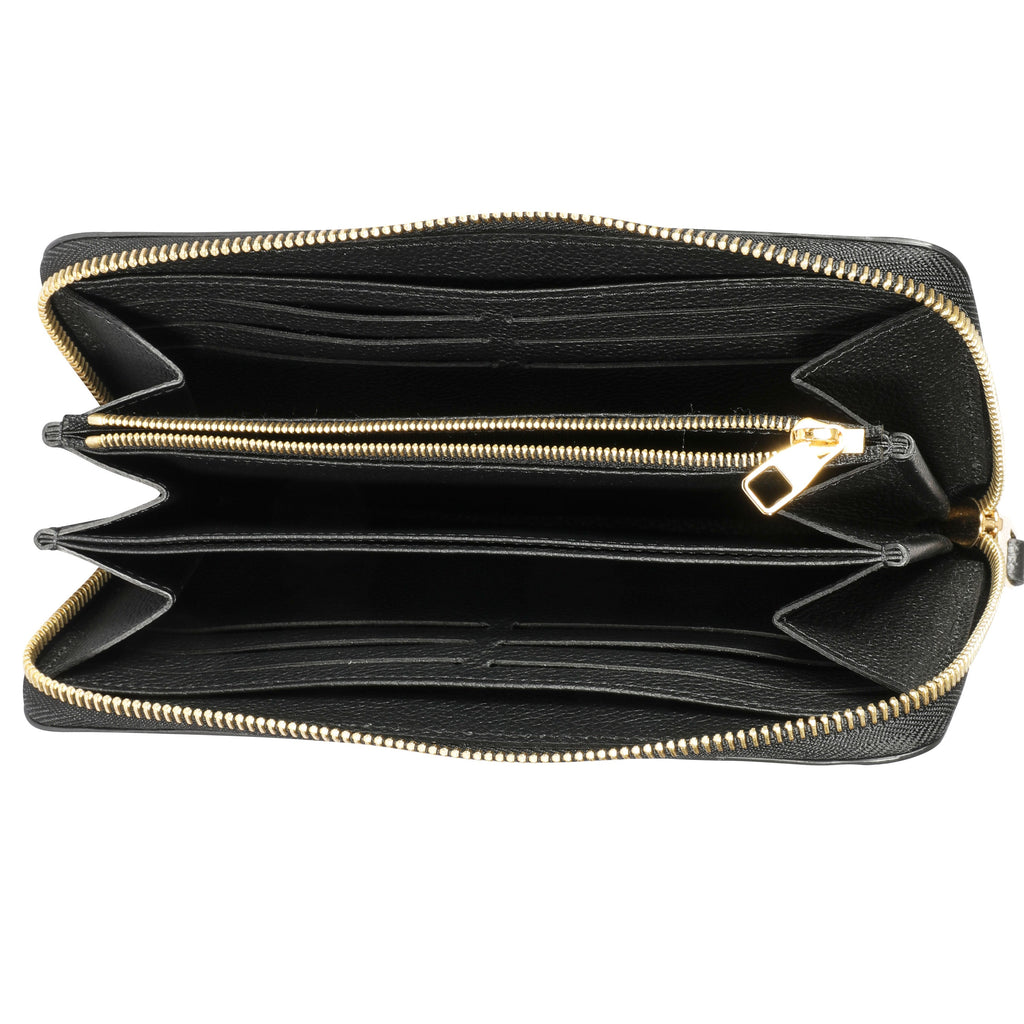 Louis Vuitton Louis Vuitton Black Monogram Empreinte Zippy Wallet