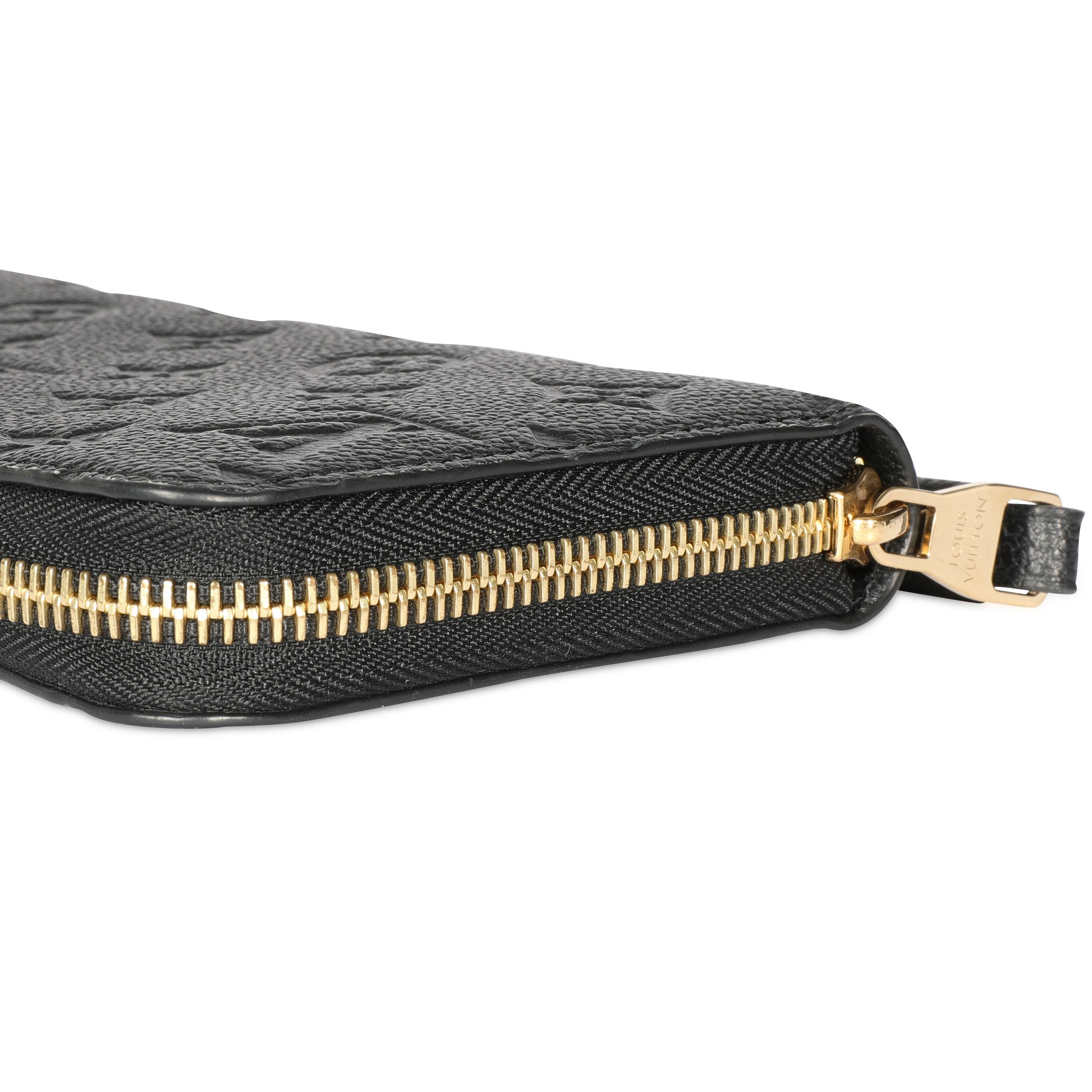 Louis Vuitton Louis Vuitton Black Monogram Empreinte Zippy Wallet