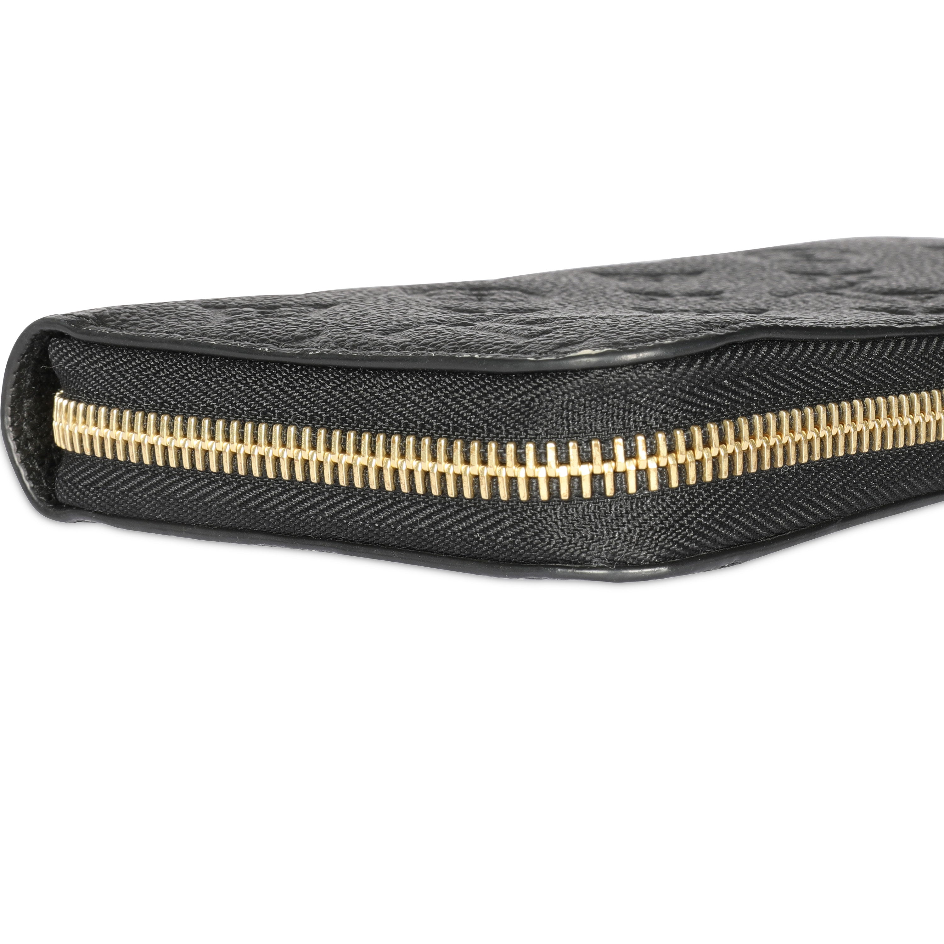 Louis Vuitton Louis Vuitton Black Monogram Empreinte Zippy Wallet