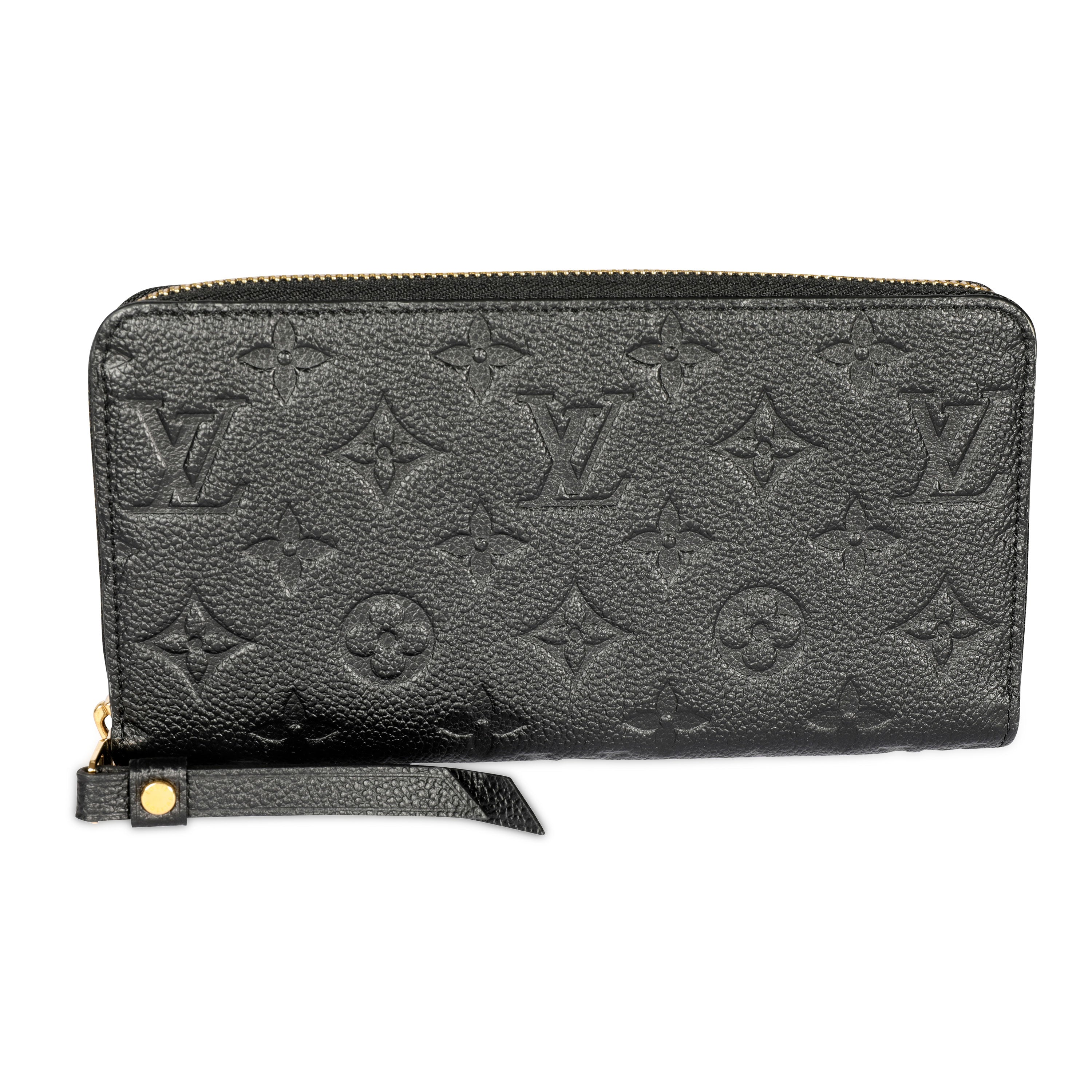 Louis Vuitton Louis Vuitton Black Monogram Empreinte Zippy Wallet