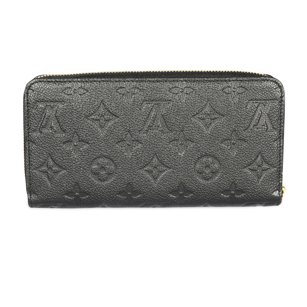 Louis Vuitton Louis Vuitton Black Monogram Empreinte Zippy Wallet