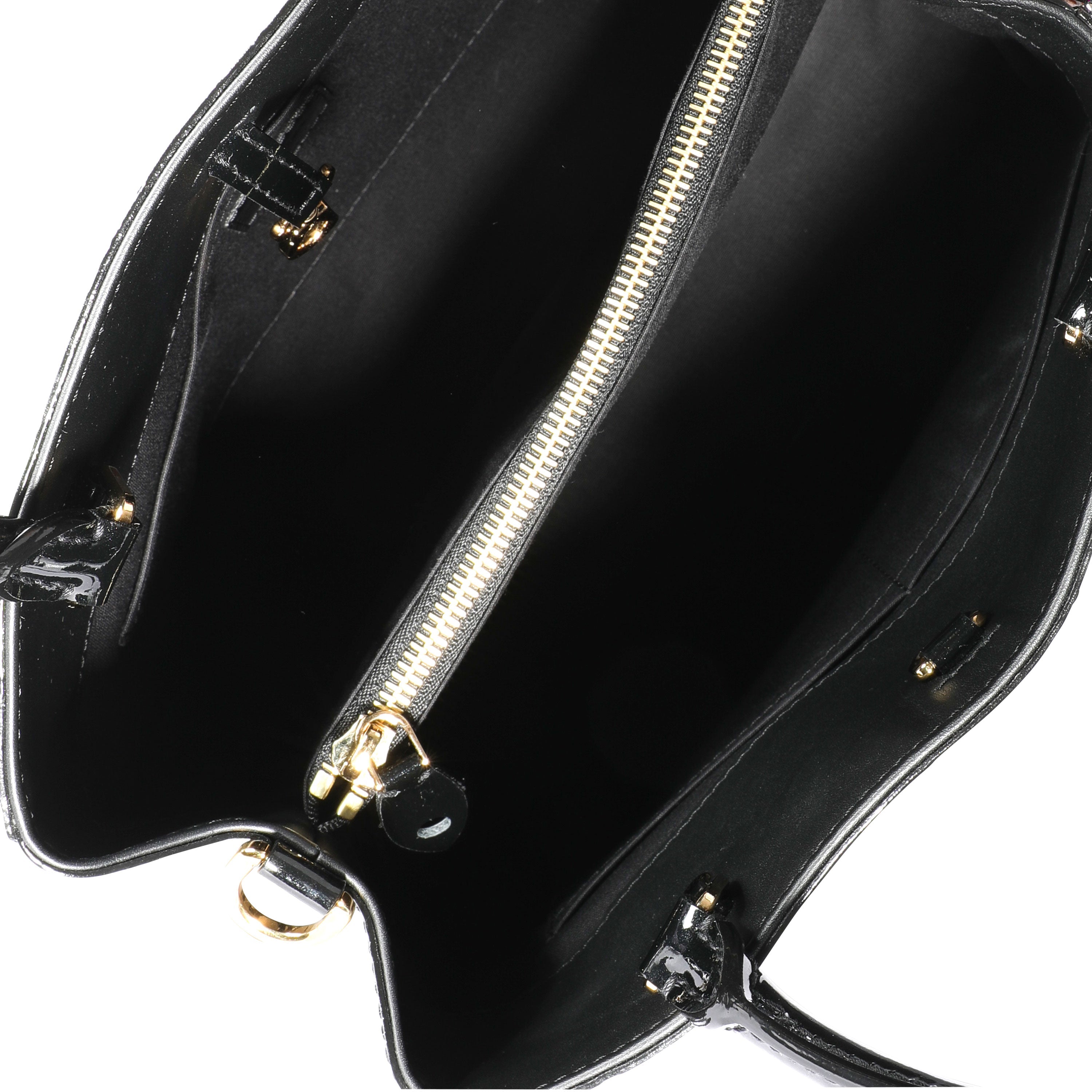Louis Vuitton Louis Vuitton Black Monogram Vernis Montaigne MM