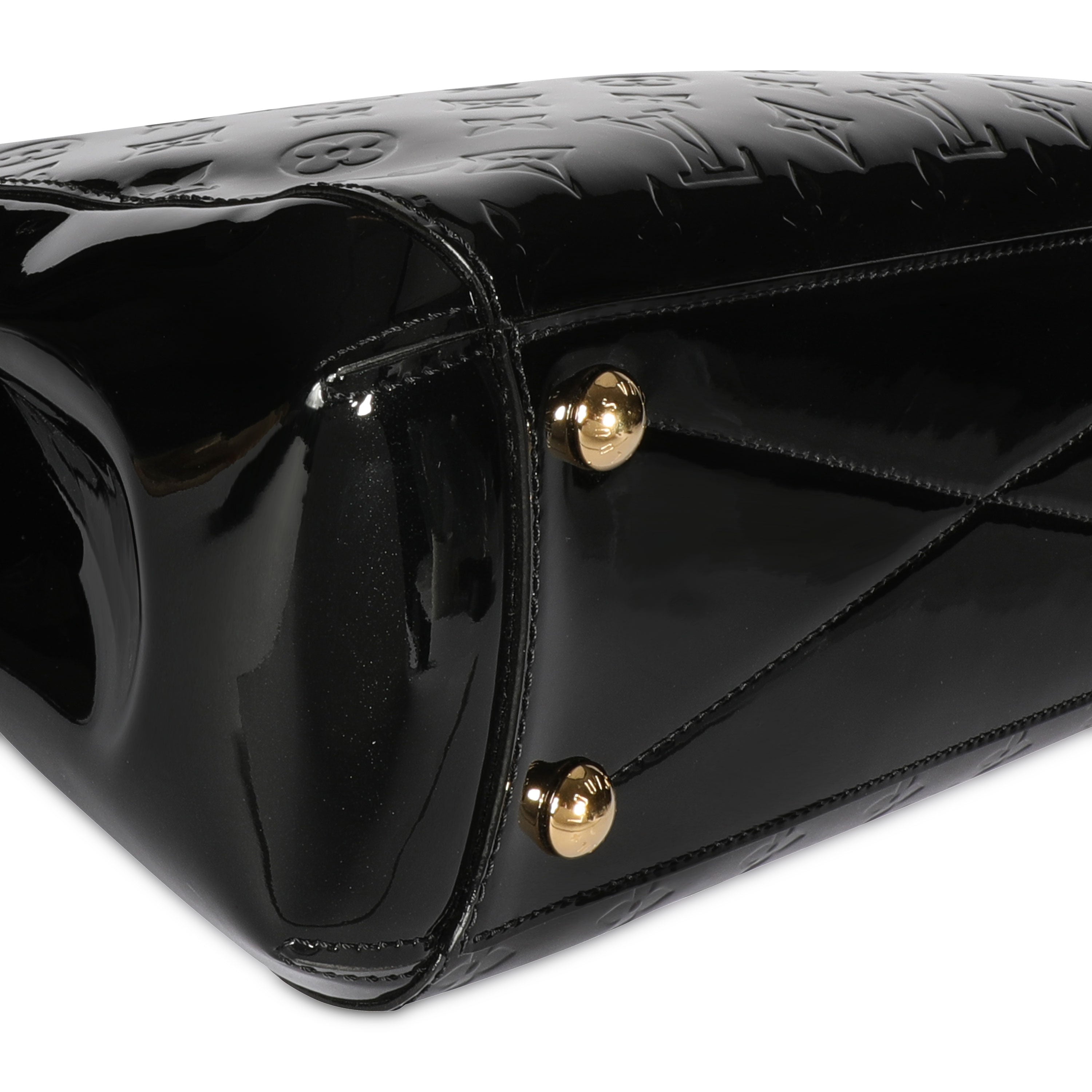 Louis Vuitton Louis Vuitton Black Monogram Vernis Montaigne MM
