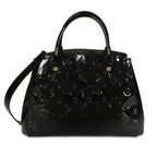 Louis Vuitton Louis Vuitton Black Monogram Vernis Montaigne MM