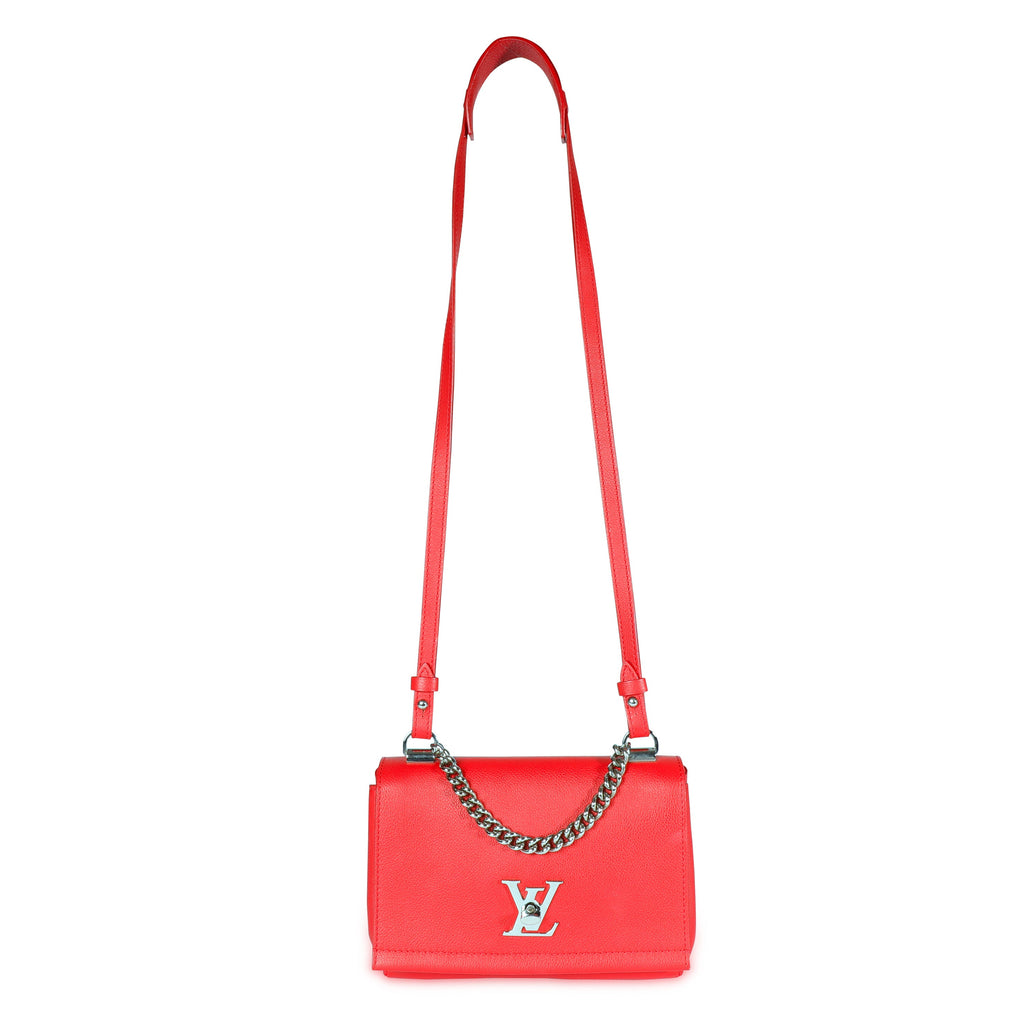 Louis Vuitton Louis Vuitton Rubis Leather Lockme II BB Bag