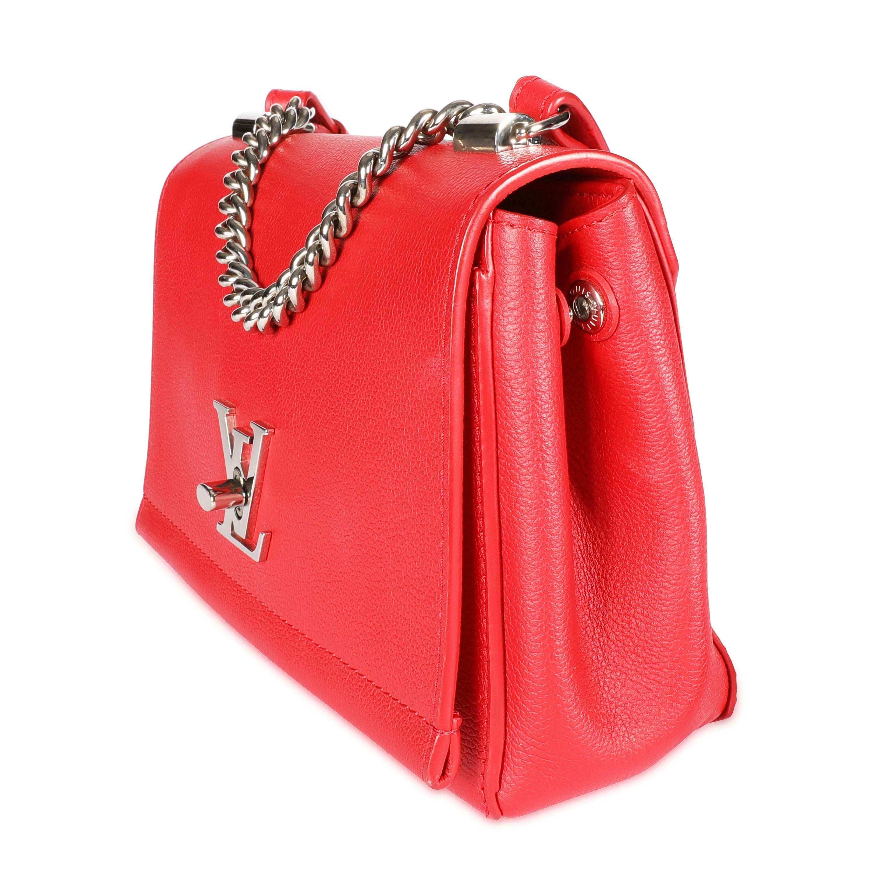 Louis Vuitton Louis Vuitton Rubis Leather Lockme II BB Bag