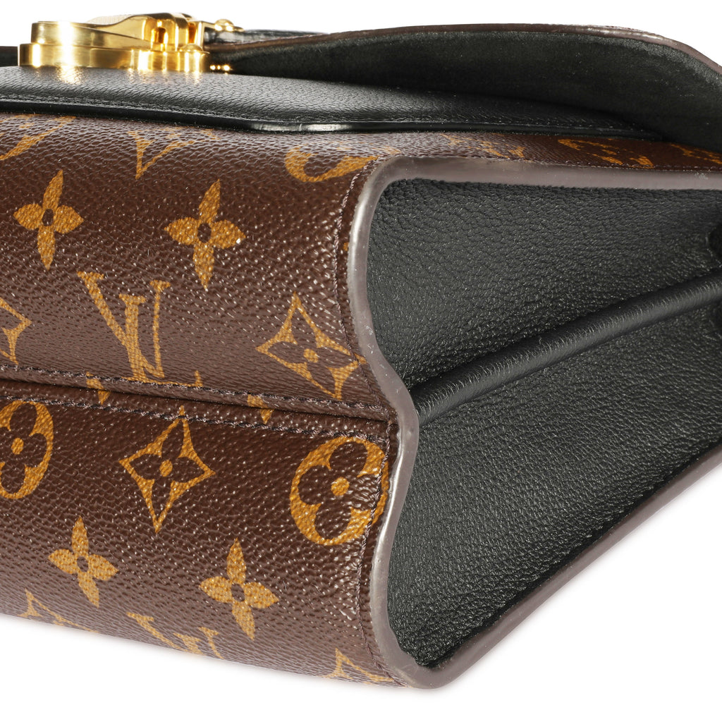 Louis Vuitton Louis Vuitton Monogram Canvas & Black Leather Victoire Chain Bag