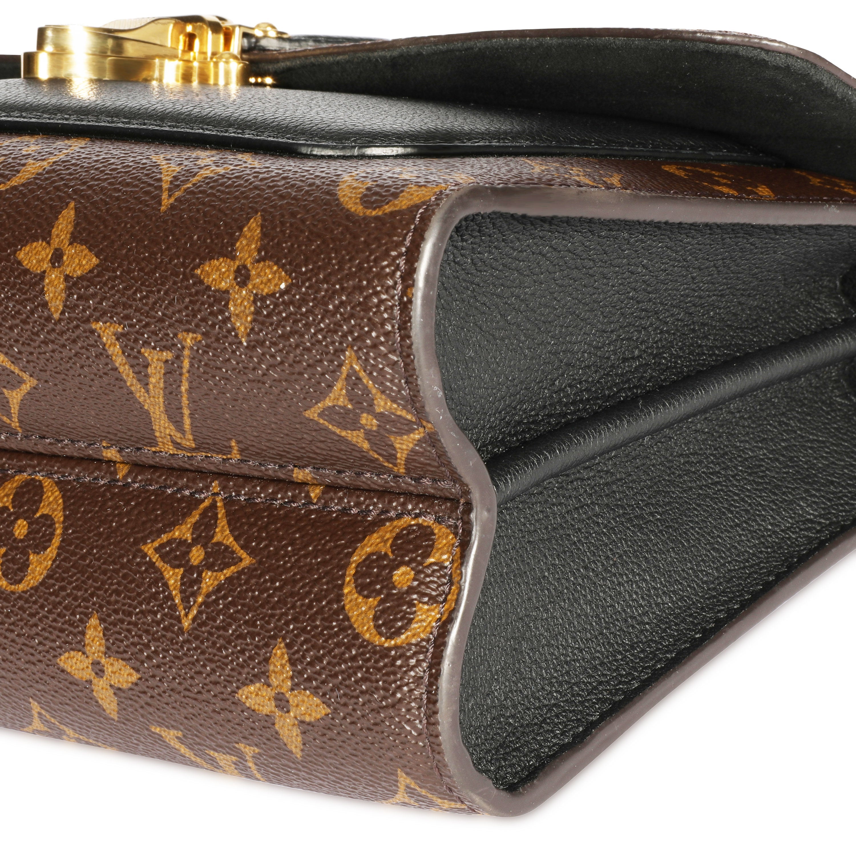 Louis Vuitton Louis Vuitton Monogram Canvas & Black Leather Victoire Chain Bag