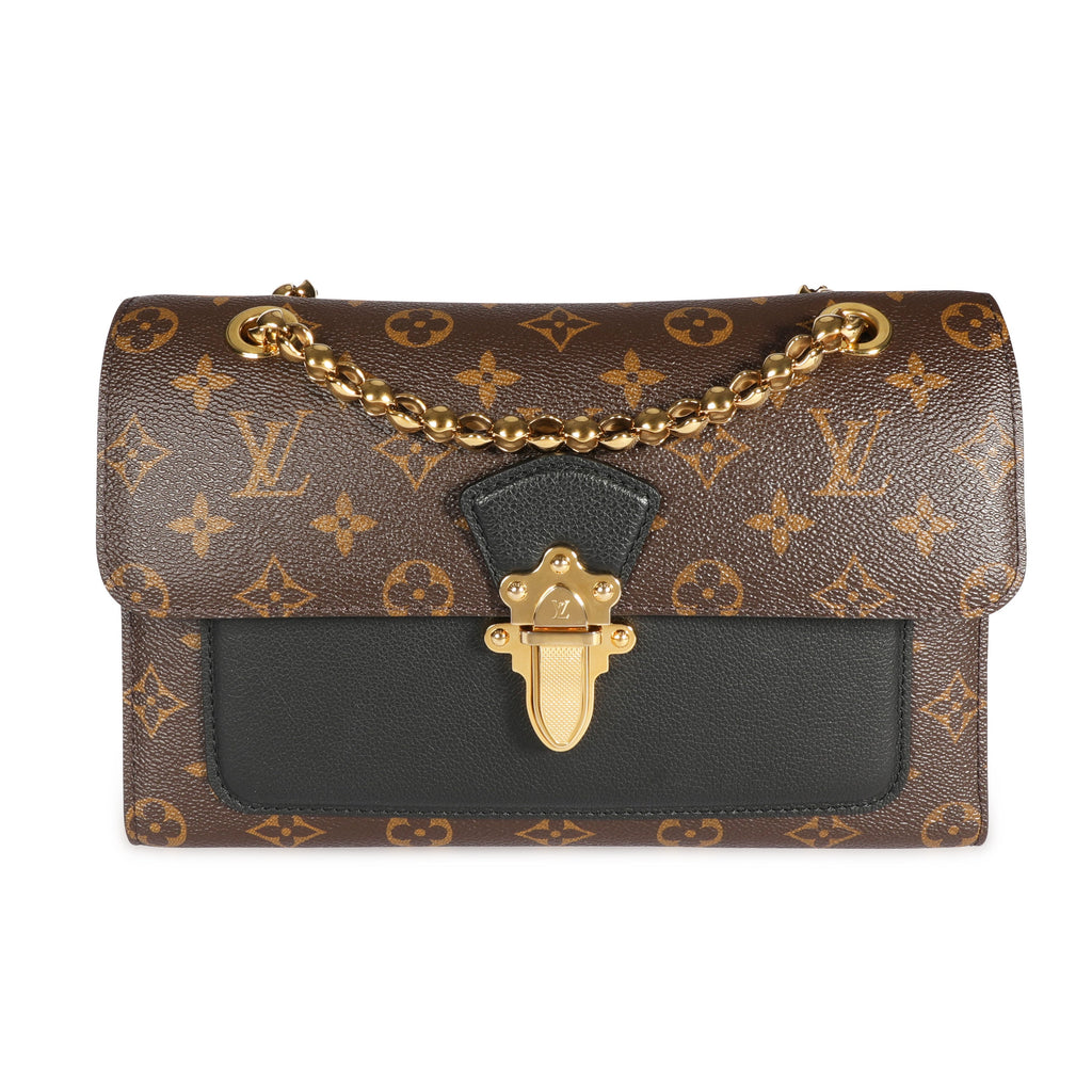 Louis Vuitton Louis Vuitton Monogram Canvas & Black Leather Victoire Chain Bag