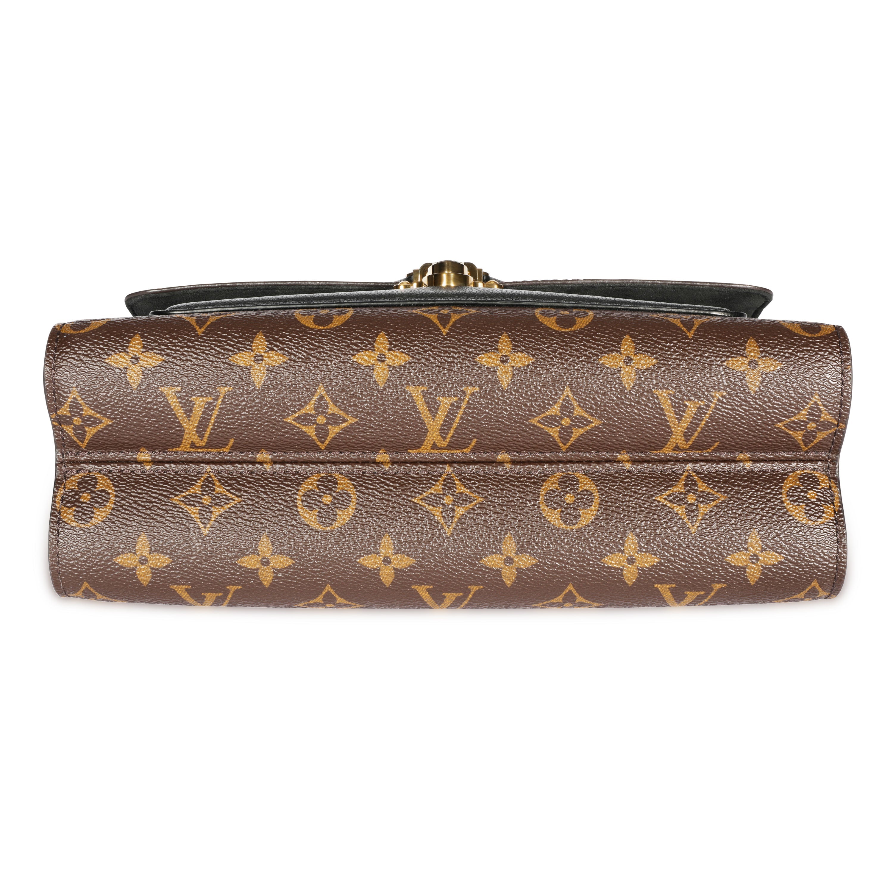 Louis Vuitton Louis Vuitton Monogram Canvas & Black Leather Victoire Chain Bag