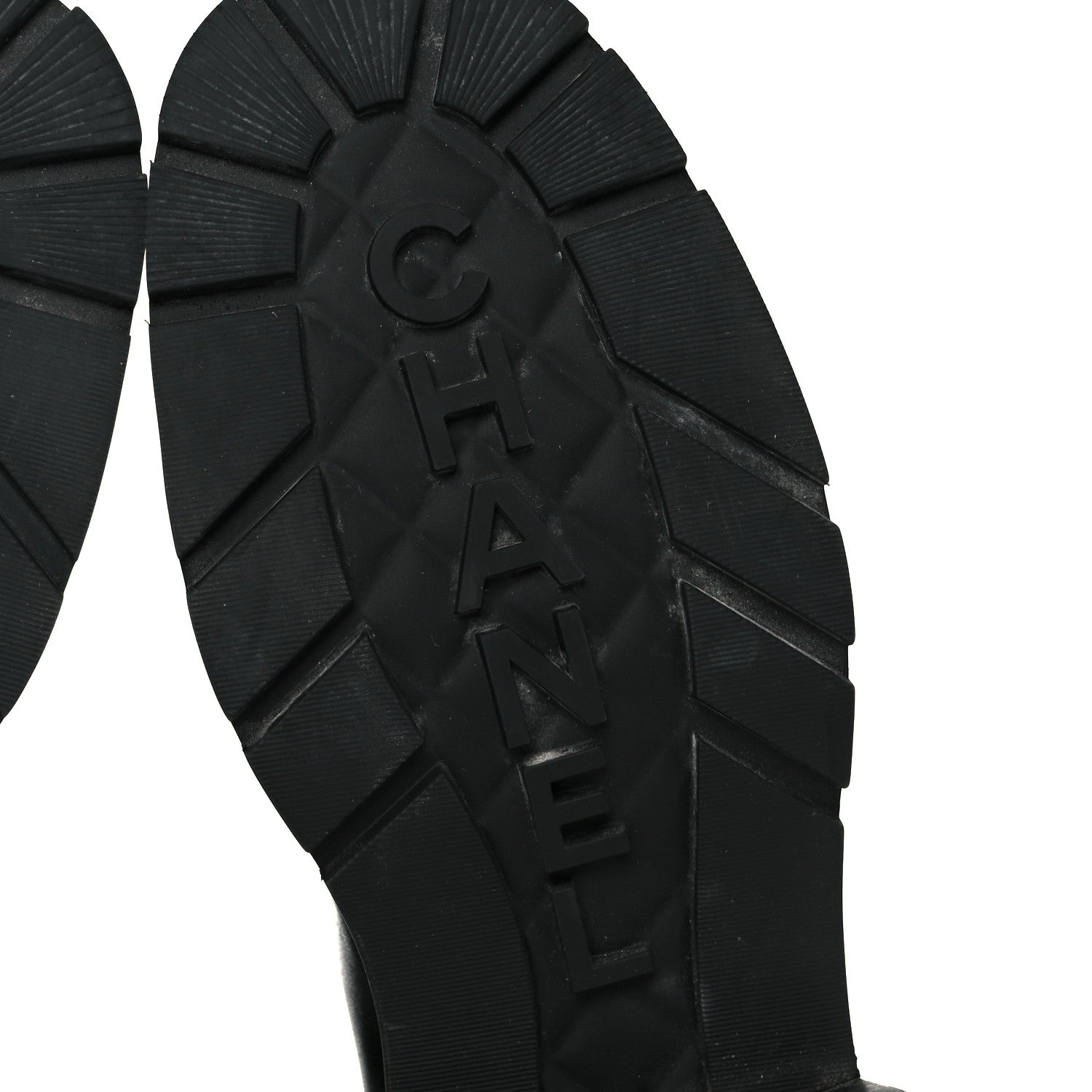 Chanel Calfskin Knit CC Short Boots 38 Black