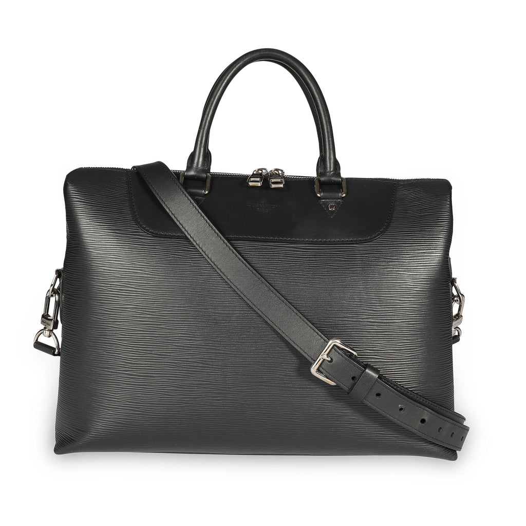 Louis Vuitton Louis Vuitton Black Epi Leather Porte-Documents Jour Bag